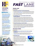 Fast Lane  Exploring Human Behavior  Volume 13