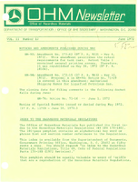 Office of Hazardous Materials Newsletter June 1972
