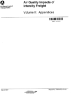 Air Quality Impacts of Intercity Freight Volume II Appendices