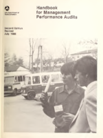 Handbook for Management Performance Audits  Second Ed  Revised