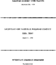 Interstate Commerce Commision Report of the Accident  Investigation Occuring on the LOUISVILLE AND NASHVILLE RAILROAD COMPANY ERIN TENN