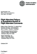 Flight Attendant Fatigue A Quantitative Review of Flight Attendant Comments