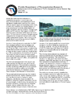 Demonstration of the application of traffic management center decision support tools  summary