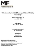 Improving Freight Efficiency with Load Matching Technology