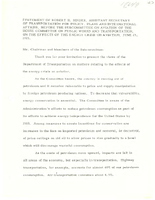 Assistant Secretary of Transportation for Policy Plans and International Affairs Robert Henri Binder Speeches 1976