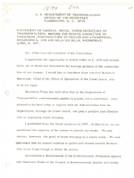 Under Secretary of Transportation James M Beggs April 1971