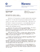 Dole Announces Transit Grants for States and Planning Agencies