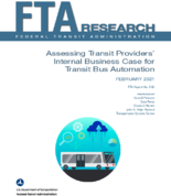 Assessing Transit Providers Internal Business Case for Transit Bus Automation