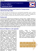 Environmental Management System for Transportation Maintenance Operations Technical Brief