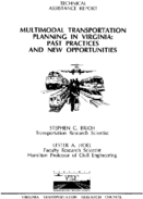 Multimodal Transportation Planning in Virginia Past Practices and New Opportunities