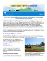Successes in Stewardship  2017 Environmental Excellence Awards to Recognize Outstanding Environmental Stewardship