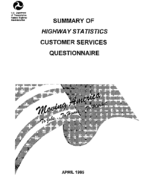Summary of Highway Statistics Customer Service Questionnaire 1995