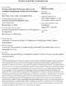 Develop and Evaluate Performance Measures for Intelligent Transportation Systems ITS in Louisiana