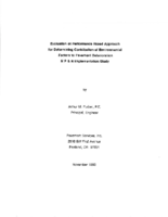Evaluation of performance based approach for determining contribution of environmental factors to pavement deterioration  H P  R implementation study
