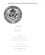 Indirect Estimators in Federal Programs