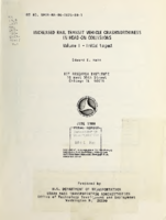 Increased Rail Transit Vehicle Crashworthiness in HeadOn Collisions Volume I Initial Impact