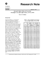 Revised Vehicle Miles of Travel for Passenger Cars and Light Trucks 1975 to 1993