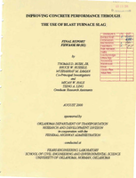 Improving Concrete Performance Through the Use of Blast Furnace Slag