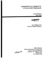 Experimental Products Evaluation Program Annual Report 1998