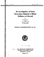 An Investigation of Some Parameters Related To Midair Collisions of Aircraft