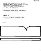 National Urban Mass Transportation Statistics First Annual Report Section 15 Reporting System Reprint November 1981