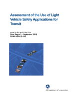 Assessment of the use of light vehicle safety applications for transit