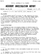 Investigation of Aircraft Accident TRANSOCEAN AIR LINES FAIRBANKS ALASKA 19511230