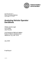 Analyzing Vehicle Operator Deviations
