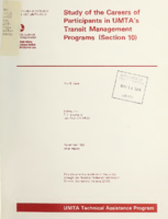 Study of the Careers of Participants in UMTAs Transit Management Programs Section 10