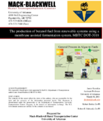 The Production of Butanol Fuel From Renewable Systems Using a Membrane Assisted Fermentation System MBTC DOT3018