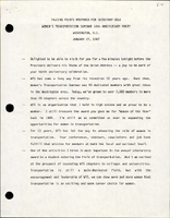 Talking Points Prepared for Secretary Dole Womens Transportation Seminar 10th Anniversary Party
