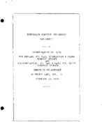 Interstate Commerce Commision Report of the Accident  Investigation Occuring on the CHICAGO ST PAUL MINNEAPOLIS AND OMAHA RAILWAY AND MINNEAPOLIS ST PAUL AND SAULT STE MARIE RAILROAD TURTLE LAKE WI