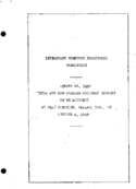 Interstate Commerce Commision Report of the Accident  Investigation Occuring on the TEXAS AND NEW ORLEANS RAILROAD COMPANY SOUTHERN PACIFIC LINES BELT JCT DALLAS TX