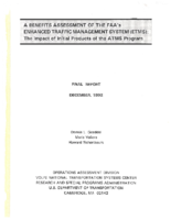 A Benefits Assessment of the FAAs Enhanced Traffic Management System ETMS The Impact of Initial Products of the ATMS Program