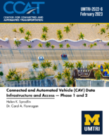 Connected and Automated Vehicle CAV Data Infrastructure and Access Phase 1 and 2