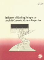 Influence of roofing shingles on asphalt concrete mixture properties Final report
