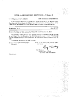 CAM 49 Supplement No 3  Revisions To Civil Aeronautics Manual 49 Dated December 15 1956