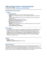 Analysis Modeling and Simulation AMS Testbed Development and Evaluation to Support Dynamic Mobility Applications DMA and Active Transportation and Demand Management ATDM Programs  Evaluation Report for the San Diego Testbed Draft Report supporting datasets  San Diego