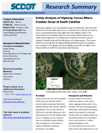 Safety Analysis of Highway Curves Where Crashes Occur in South Carolina Research Summary