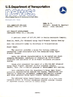 US Department of Transportation News Office of Assistant Secretary for Governmental and Public Affairs UMTA 3679 DOT Transit Development Contracts Total 513 Million
