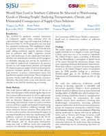 Should State Land in Southern California Be Allocated to Warehousing Goods or Housing People Analyzing Transportation Climate and Unintended Consequences of Supply Chain Solutions Research Brief
