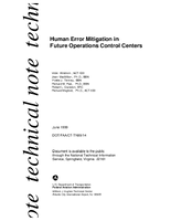 Human Error Mitigation in Future Operations Control Centers