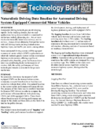 Naturalistic Driving Data Baseline for Automated Driving SystemEquipped Commercial Motor Vehicles Technology Brief