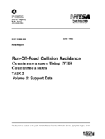 RunOffRoad Collision Avoidance Countermeasures Using IVHS Countermeasures Task 2 Volume 2 Support Data Final Report