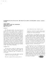 Methodologies For Evaluating The Impact On Safety Of Intelligent Vehicle Highway Systems