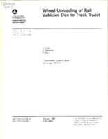 Wheel Unloading of Rail Vehicles Due to Track Twist