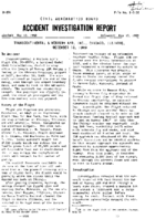 Investigation of Aircraft Accident TRANSCONTINENTAL AND WESTERN AIR CHICAGO ILLINOIS 19491218