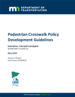 Pedestrian Crosswalk Policy Development Guidelines