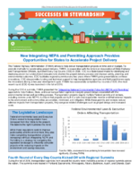Successes in Stewardship  New Integrating NEPA and Permitting Approach Provides Opportunities for States to Accelerate Project Delivery