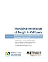 Managing the Impacts of Freight in California